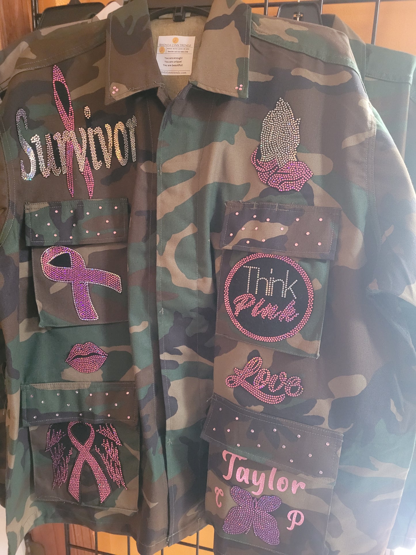 Breast Cancer Camaflouge Jacket