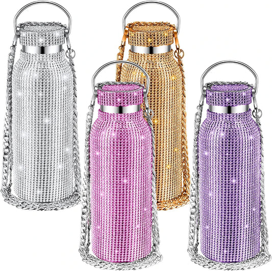 Rhinestone Water Bottles