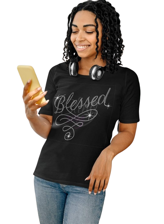 Blessed Rhinestone T-shirt